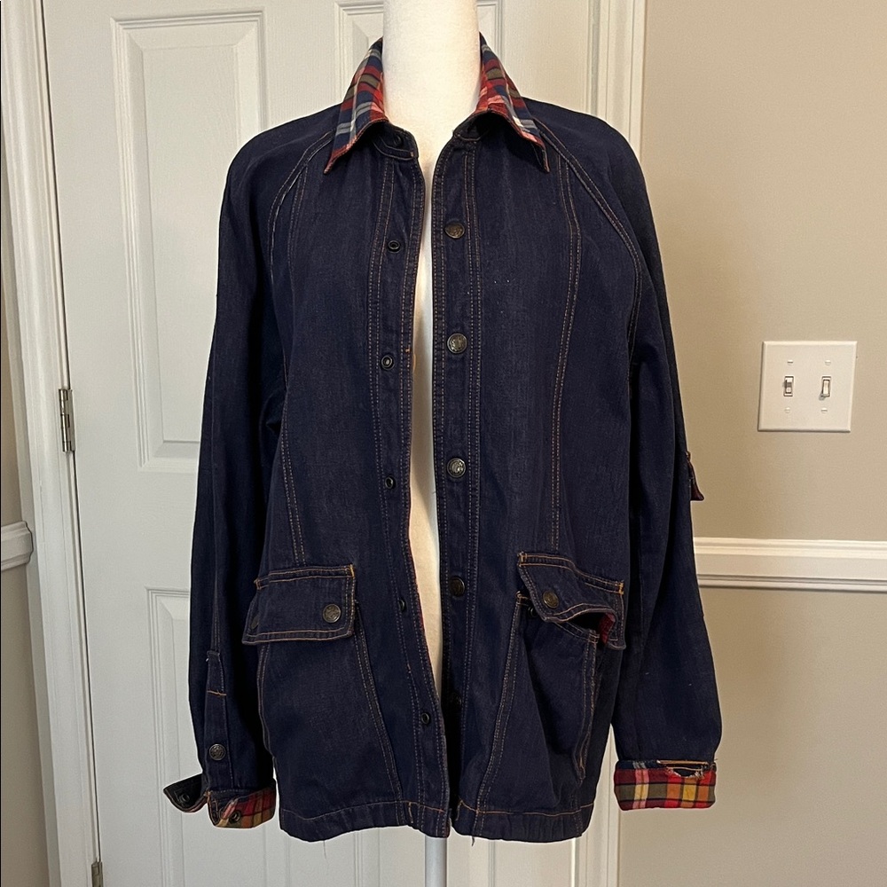 Vintage chore jacket 100% cotton denim